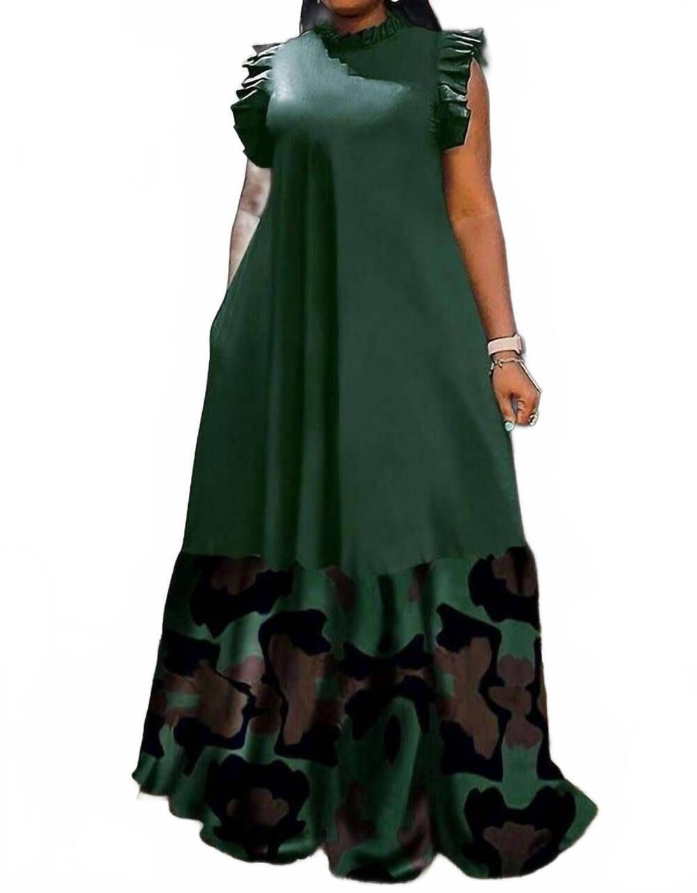 NEW ARIA ROMANCE aria maxi dress - plus in army green